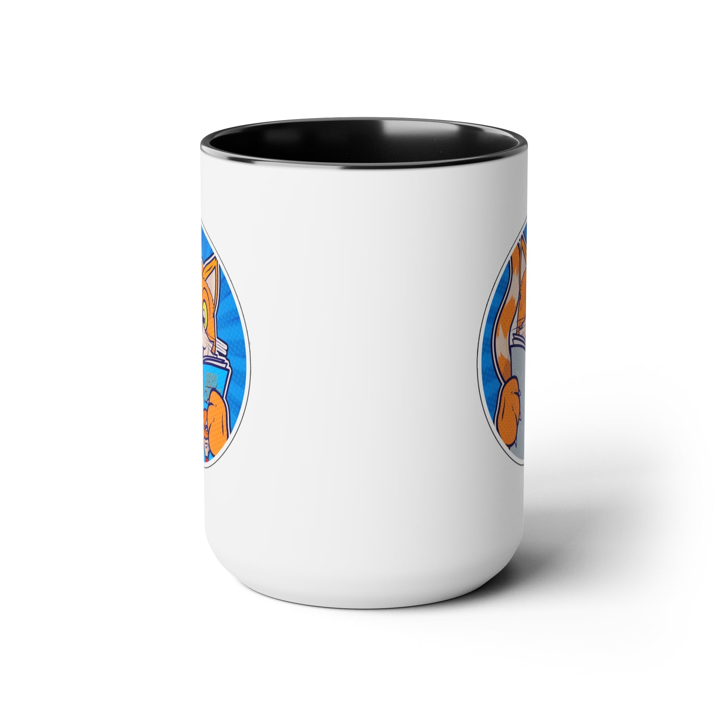 Two-Tone "Dexter Comics" Coffee Mugs, 15oz